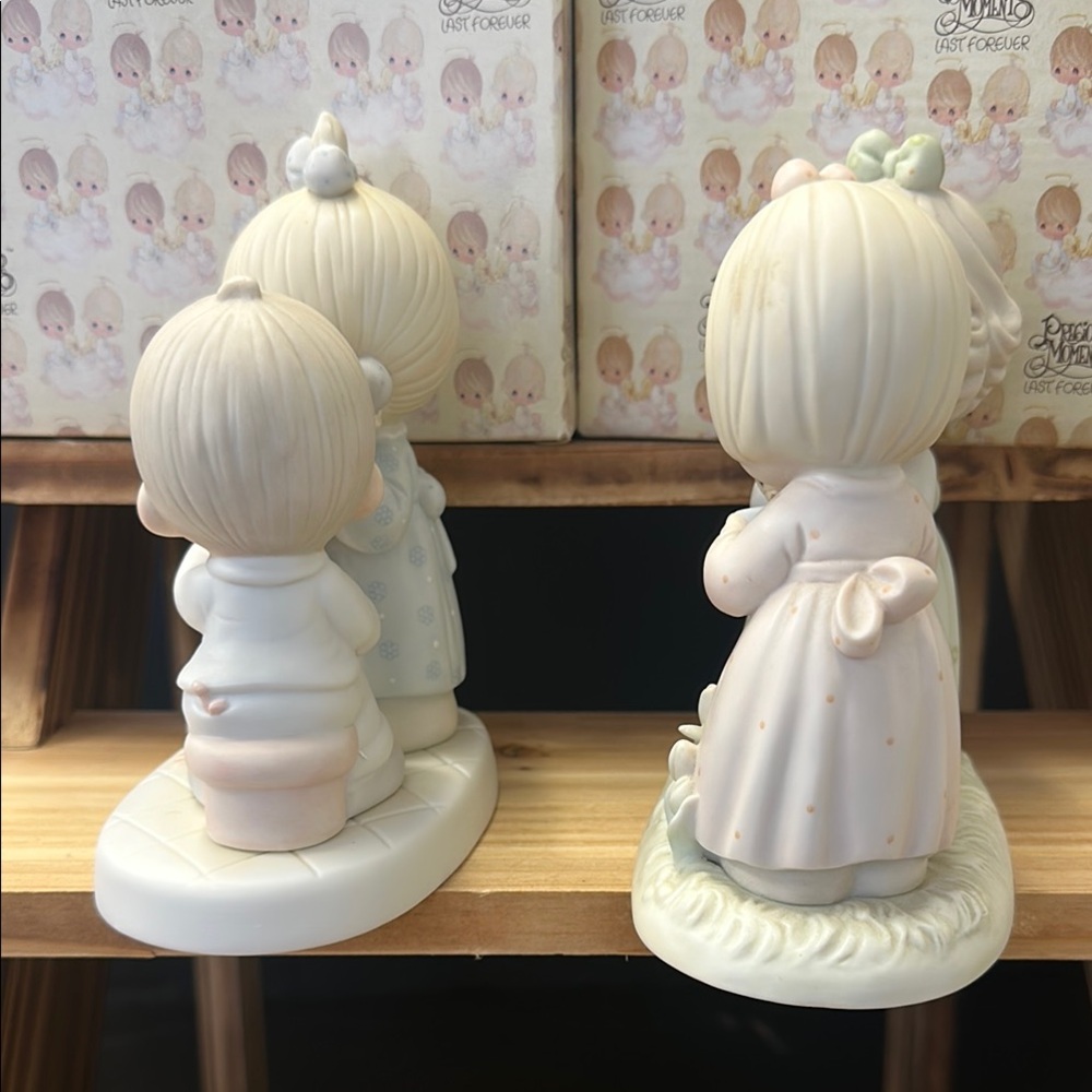 Precious Moments Pastel Figurine Set - Picture 6 of 6